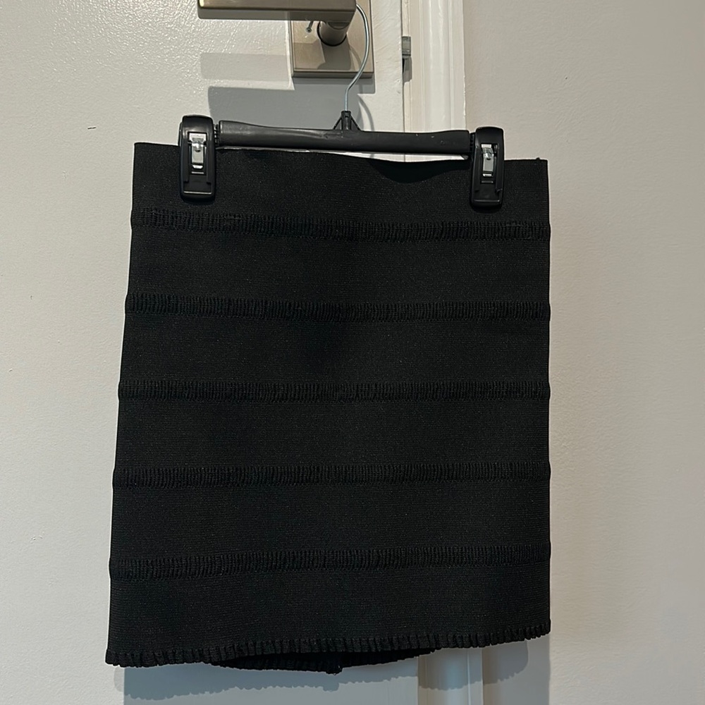 Black Bodycon Bandage Mini Skirt